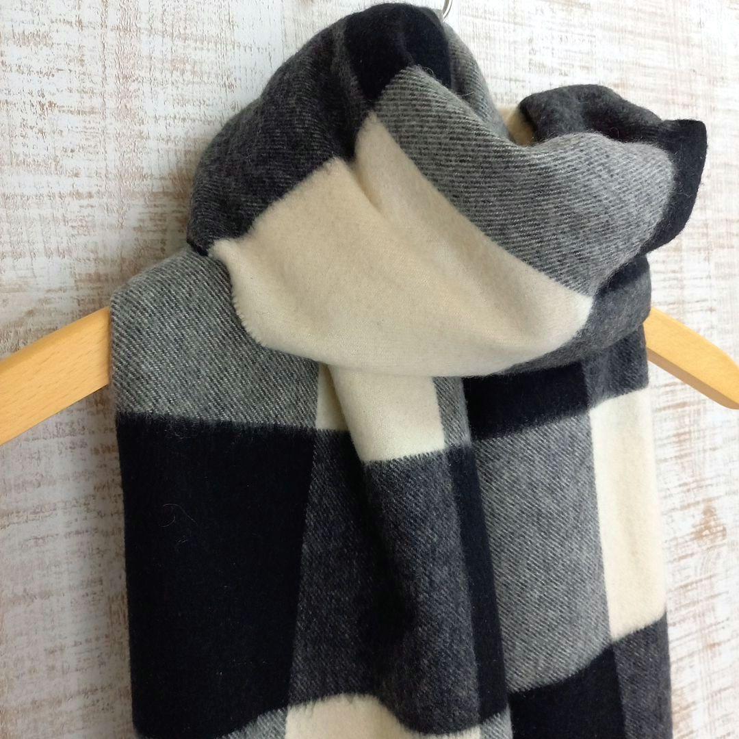 ☆美品 JOHNSTONS OF ELGIN カシミヤ 大判 ストール チェック