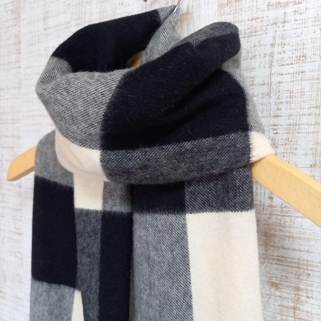 ☆美品 JOHNSTONS OF ELGIN カシミヤ 大判 ストール チェック