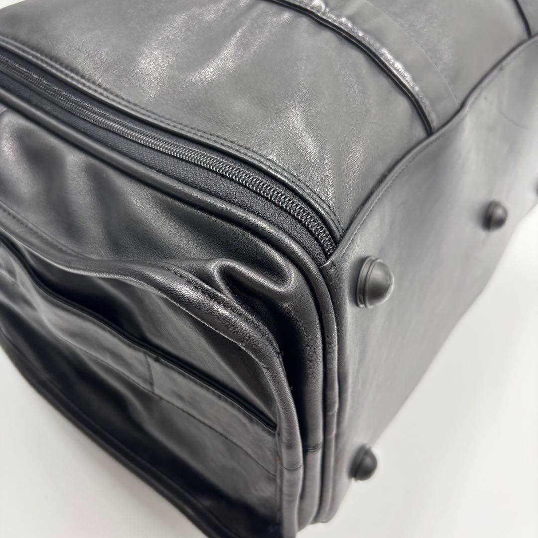 TUMI トゥミ 2way ボストンバッグ オールレザー ブラック 黒 大容量