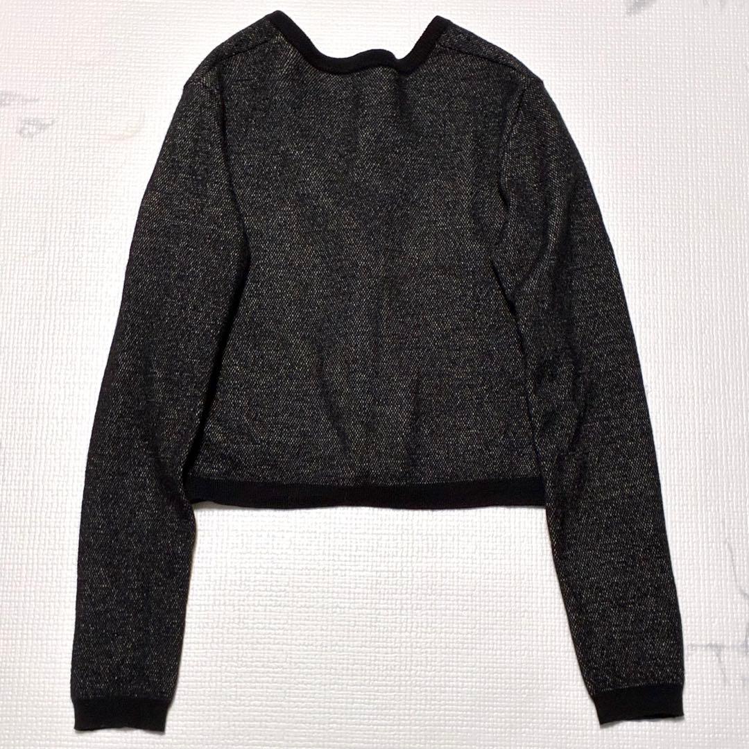 Salvatore Ferragamo カーディガン ブラック パール M