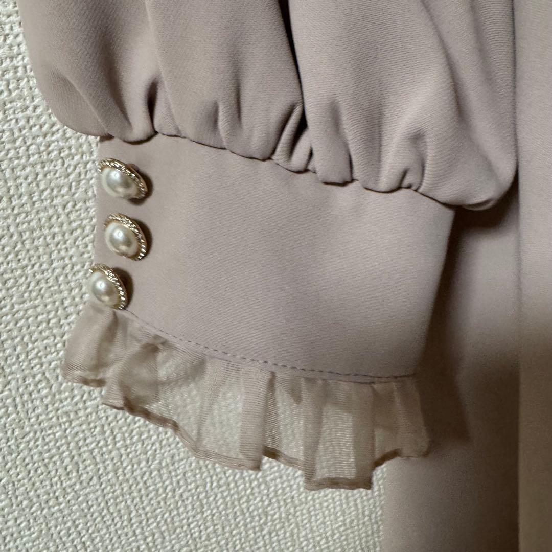 ROJITA シアーフリルトレンチコート　ピンク