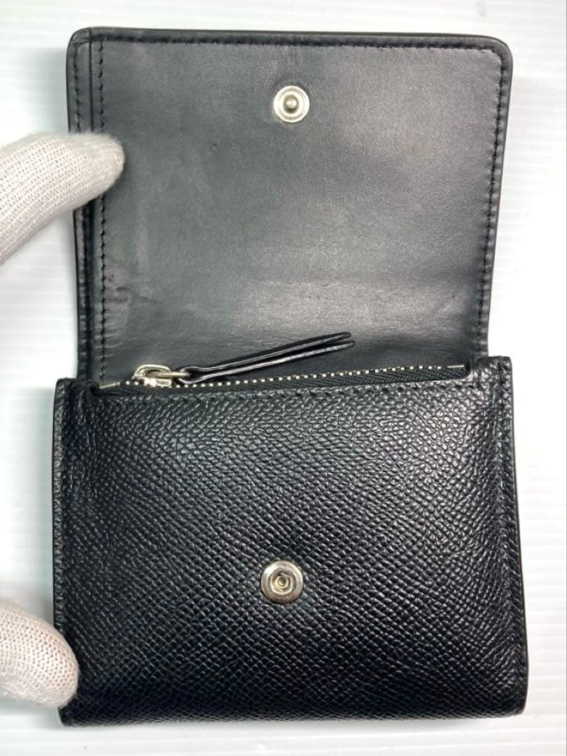 良品　メゾン　マルジェラ　4ステッチ　レザー　三つ折り財布　箱付き　RFID内蔵