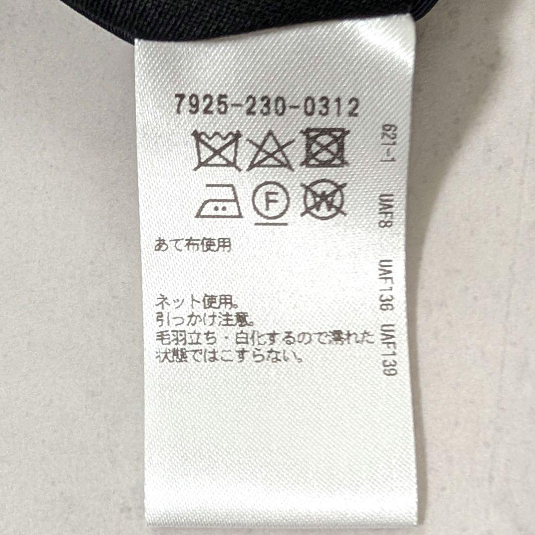 美品★blamink ブラミンク シルク100% ステンカラーコート 紺