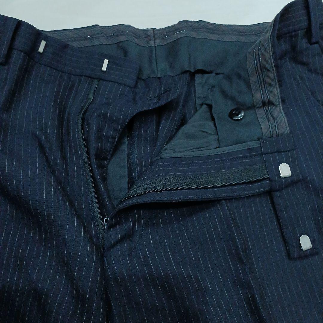 【BURBERRY BLACK LABEL】スーツ（42L）濃紺ストライプ