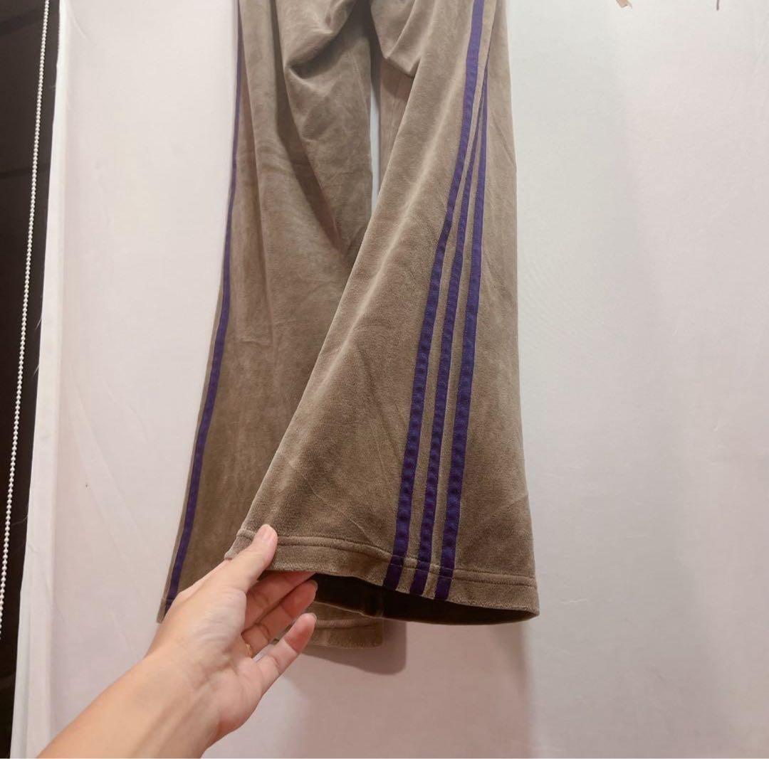 【美品】adidas ベロア　トラックパンツ　ジャージ　パンツ　ブラウン