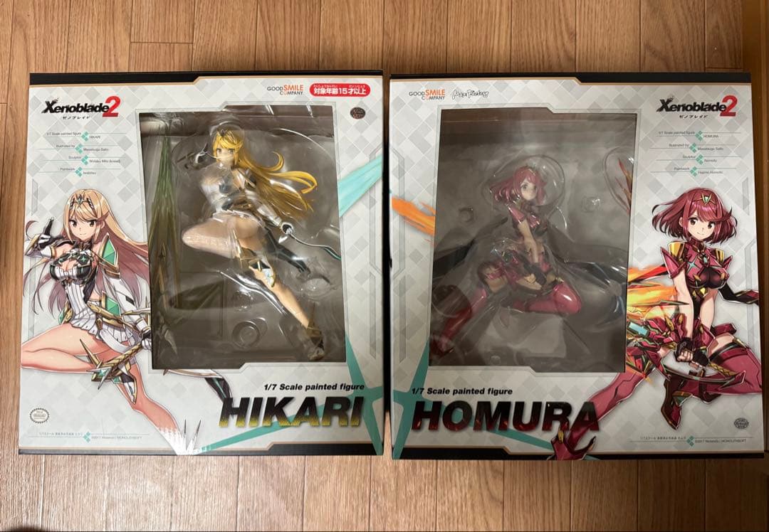 ゼノブレイド2 グッドスマイルカンパニー　ヒカリ、ホムラ1/7スケールフィギュア