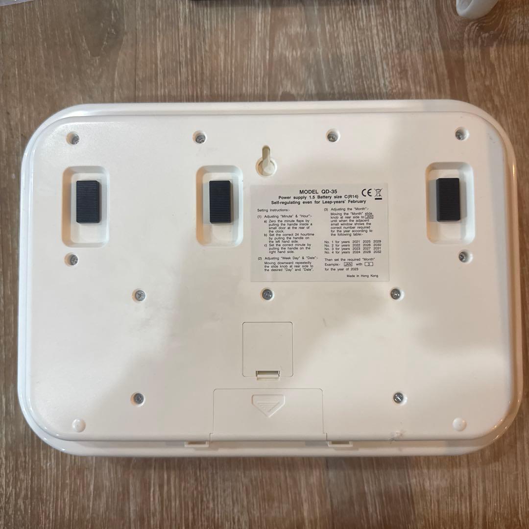 TWEMCO QD-35 掛時計 ホワイト