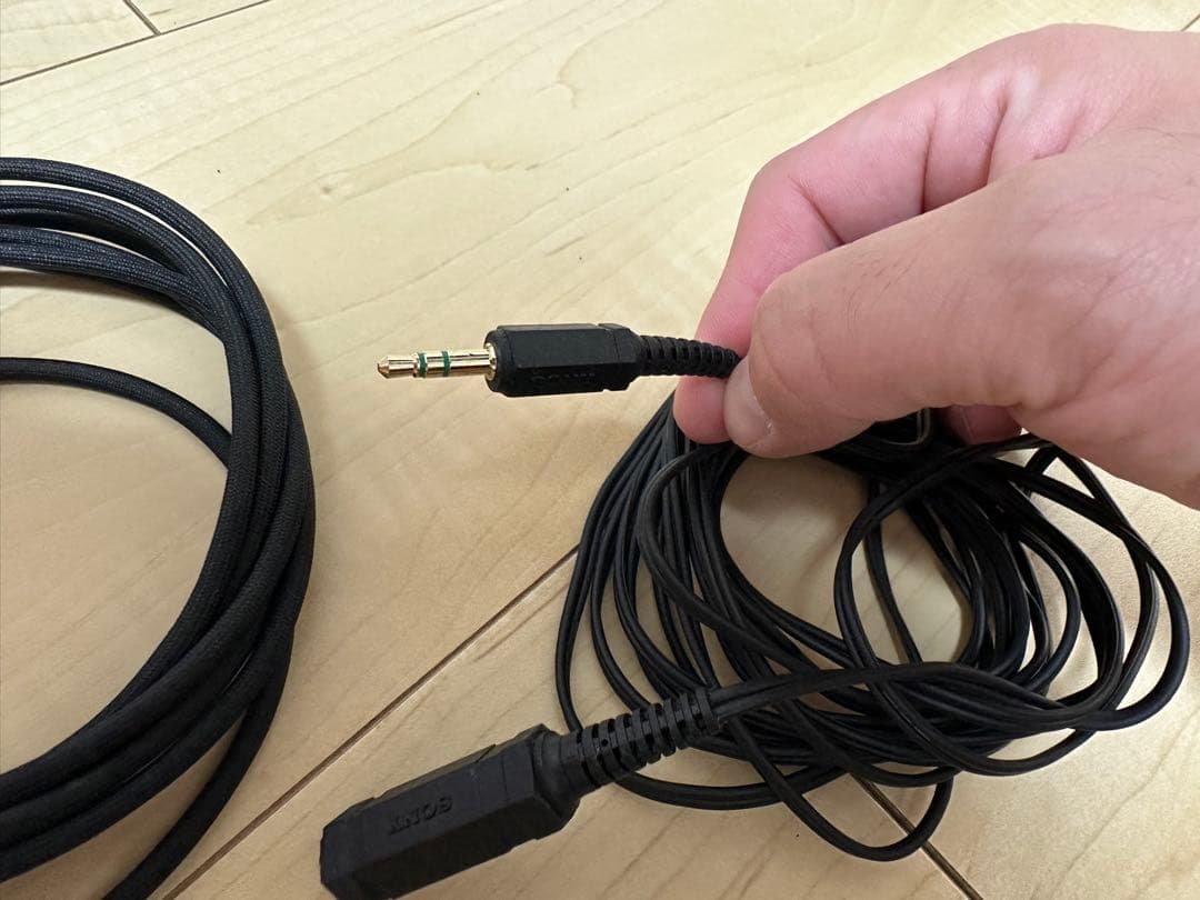 美品　SONY ECM-MS957 コンデンサーマイク　ケーブル付き