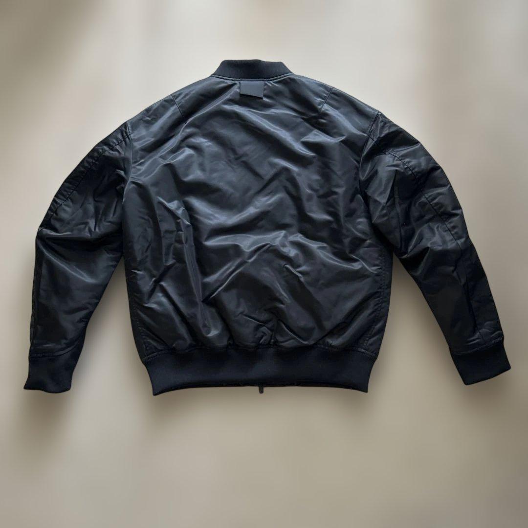 【美品】UNIQLO +J ハイブリッドダウンオーバーサイズMA-1 黒 M