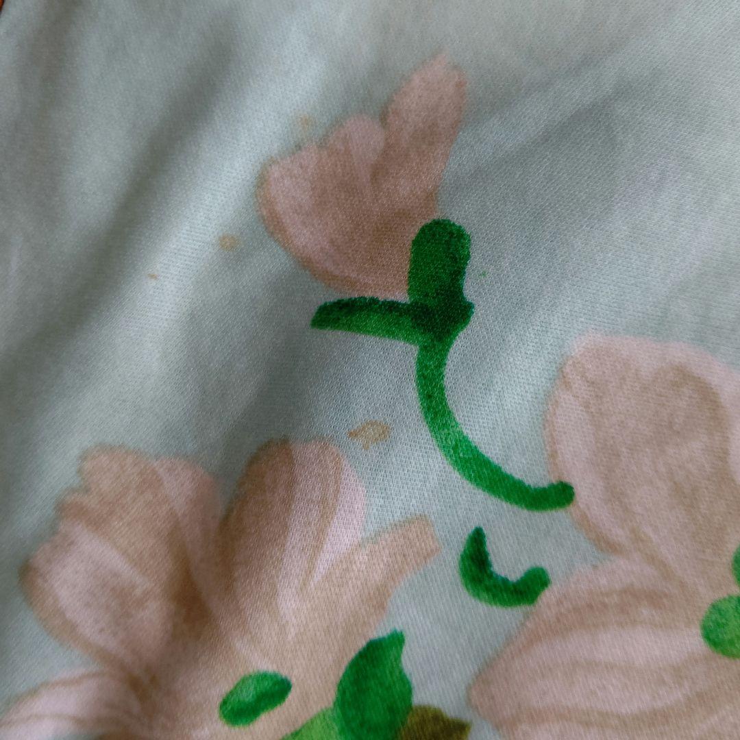 LEONARD 花柄ひざ丈ワンピース 半袖 綿