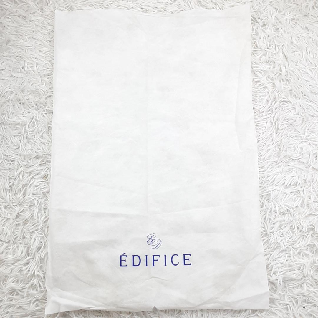 美品◎EDIFICE エディフィス テーラードジャケット 黒 裏地チェック柄