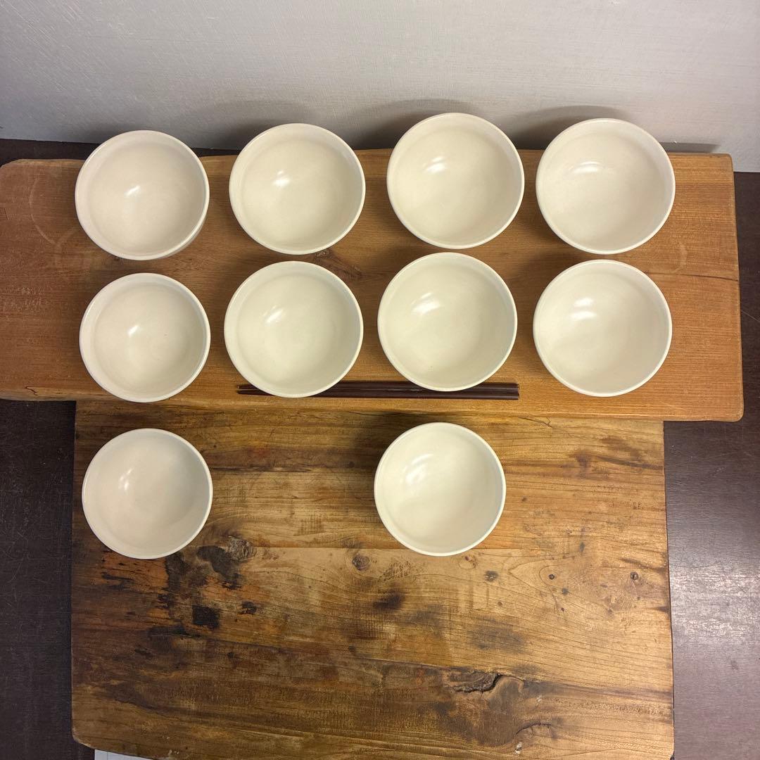 さゆり新品　陶器　陶芸作家　小鉢3個　385