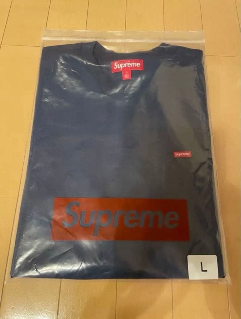 新品 Supreme Small Box Tee 2025FW L ネイビー