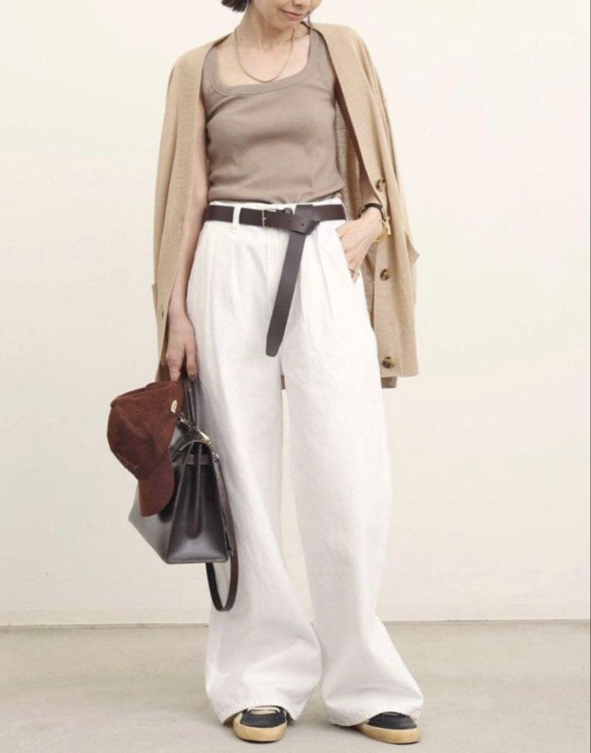 トップス L'Appartement Oversize Linen Cardigan
