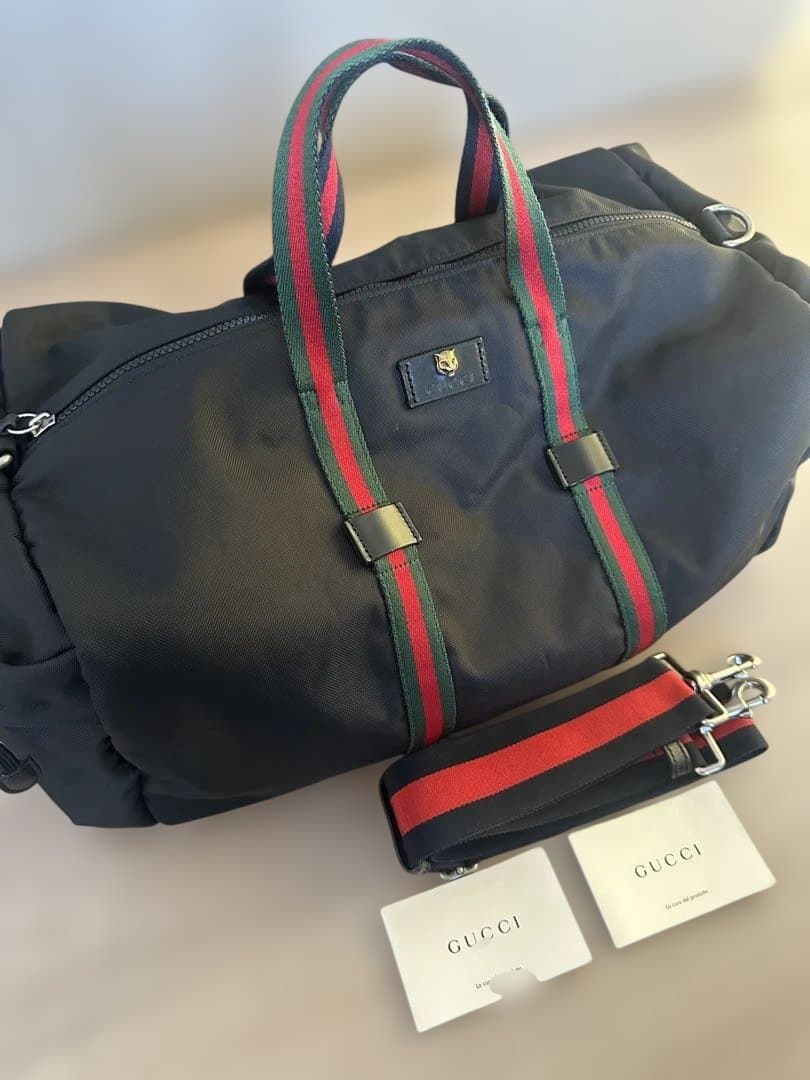 GUCCI グッチ　ブラック ゴルフバッグ　ボストンバッグ　ダッフルバッグ　黒