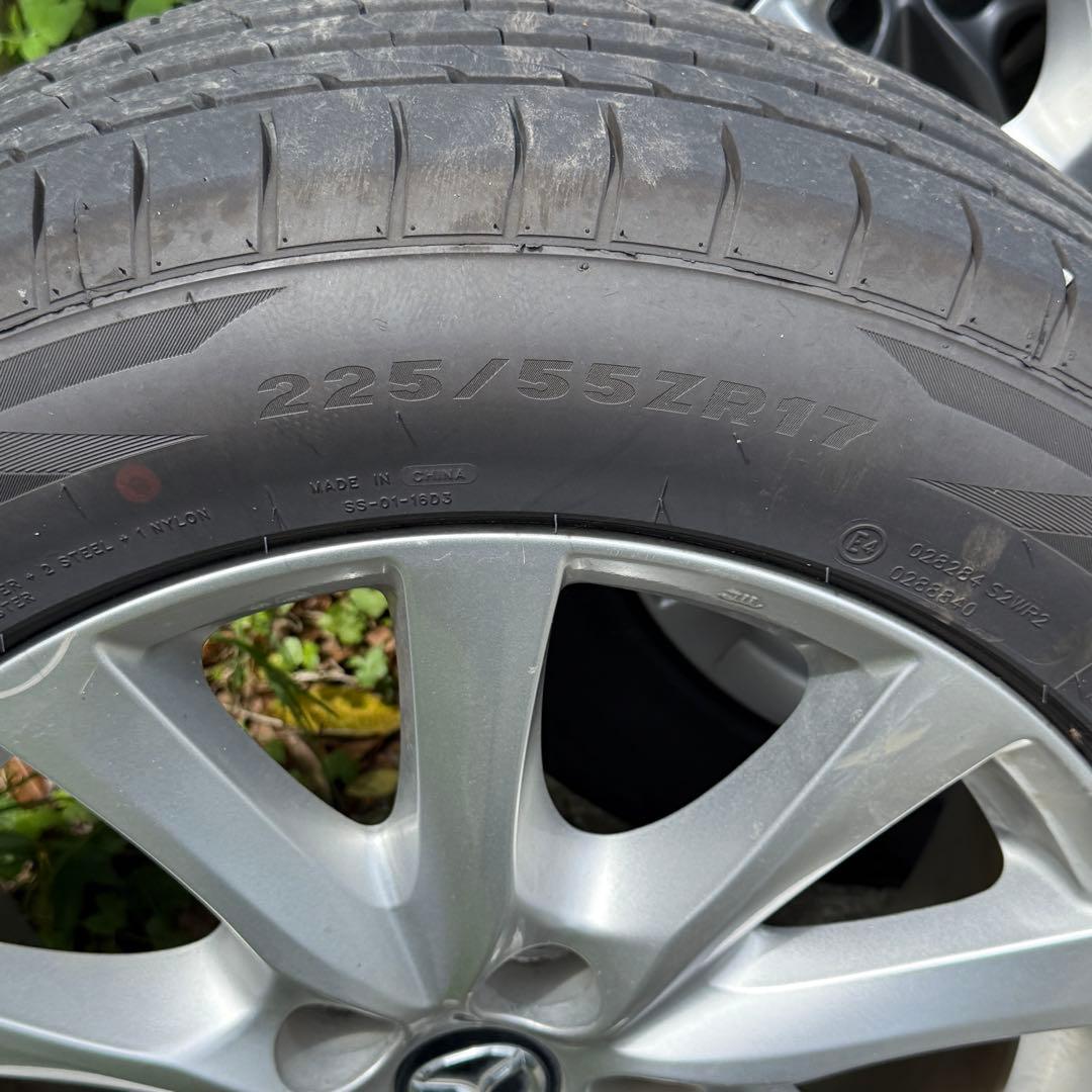 マツダ 純正17インチホイールとタイヤ225/55ZR17 4本セット