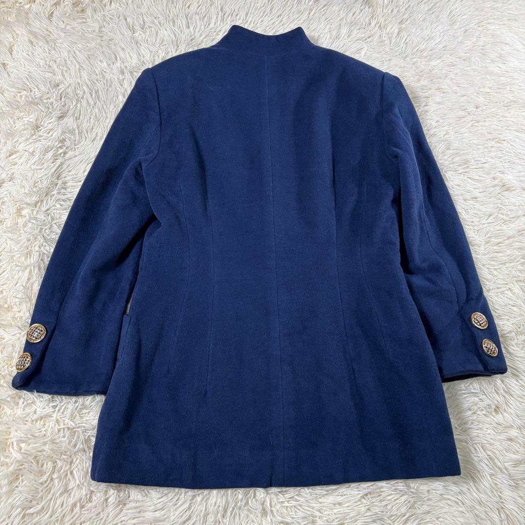 クリスチャンディオール 金ボタン ジャケット 11号 カシゴラ アンゴラ