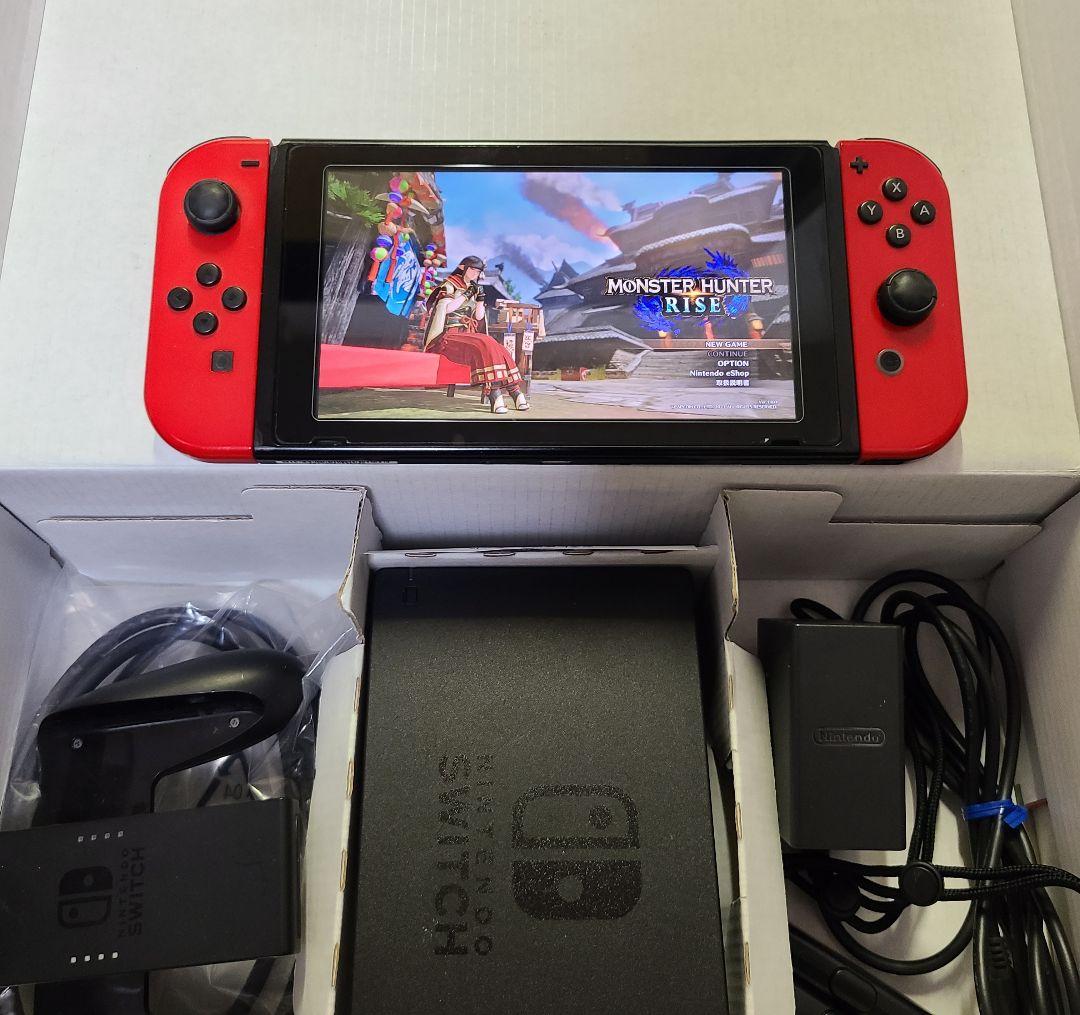 Nintendo Switch 本体(初期型)フルセット+別売コントローラ付き