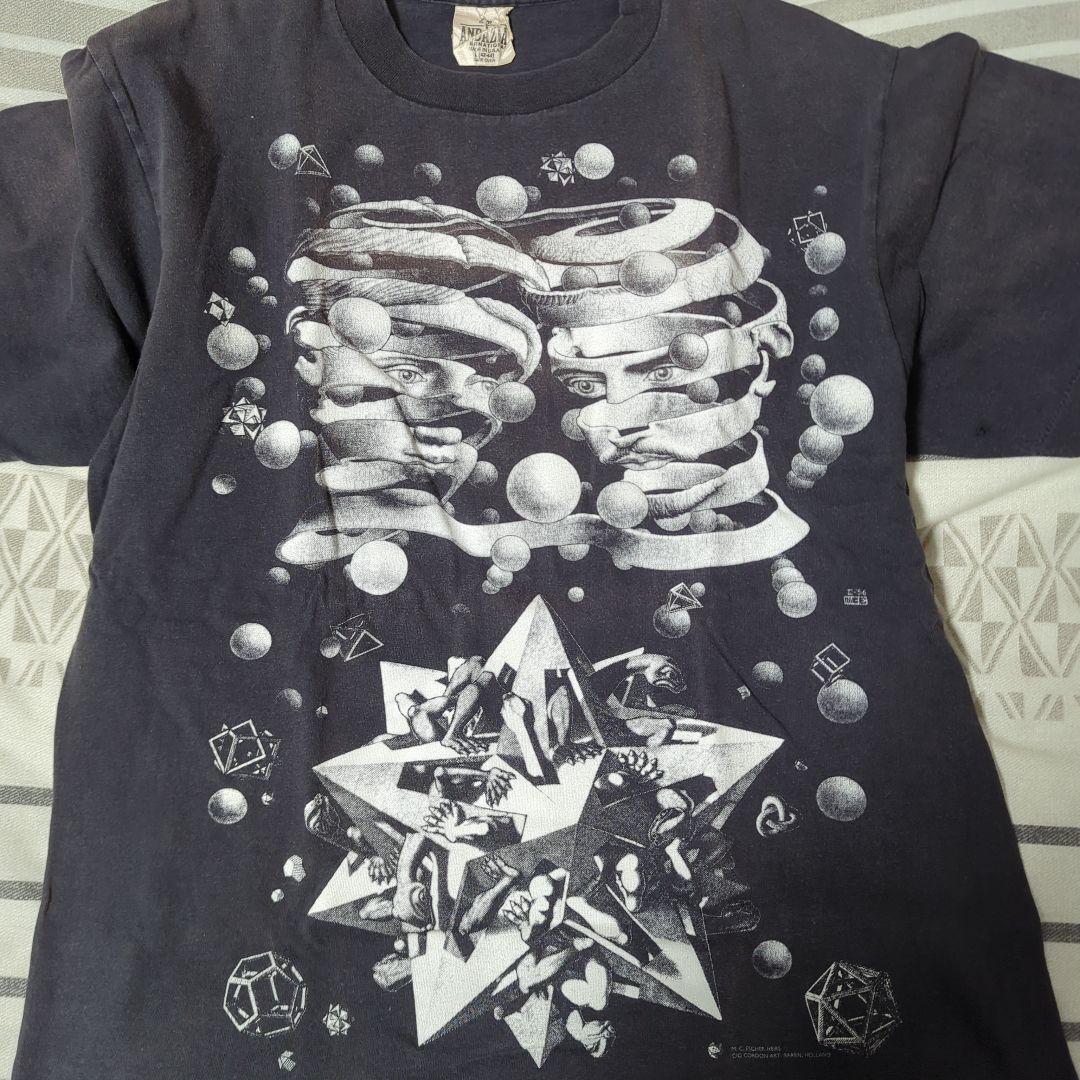 ラ*ト様 15まで 90s ANDAZIA M.C. Escher だまし絵 T