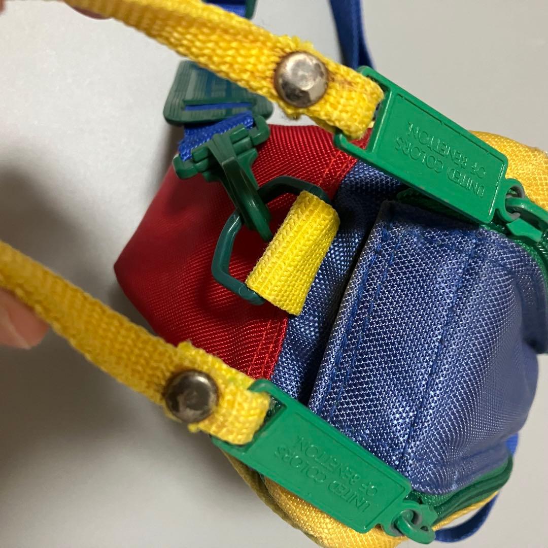 【希少】BENETTON　 ベネトン　ウエストポーチ　マルチカラー　ショルダー