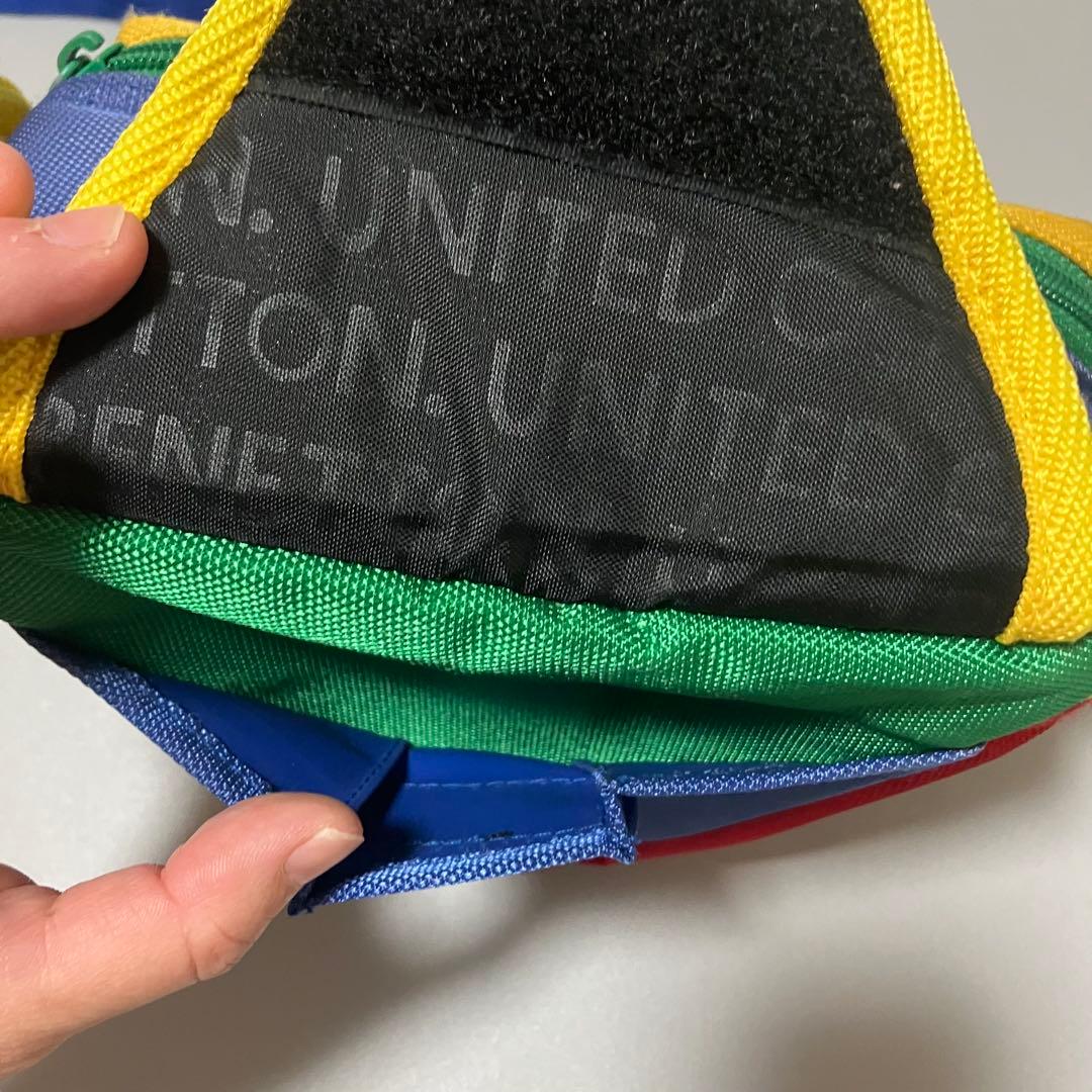 【希少】BENETTON　 ベネトン　ウエストポーチ　マルチカラー　ショルダー