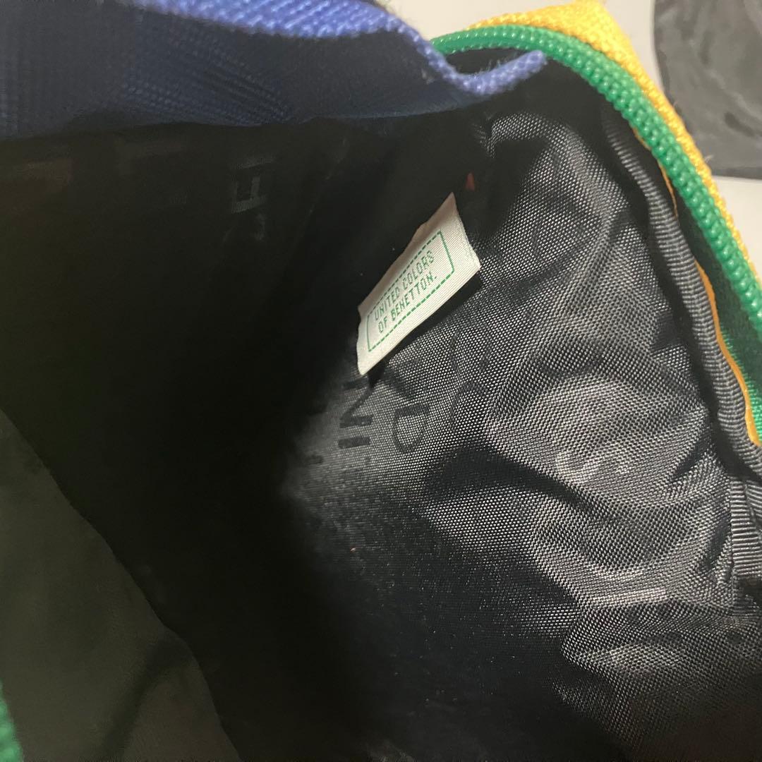 【希少】BENETTON　 ベネトン　ウエストポーチ　マルチカラー　ショルダー