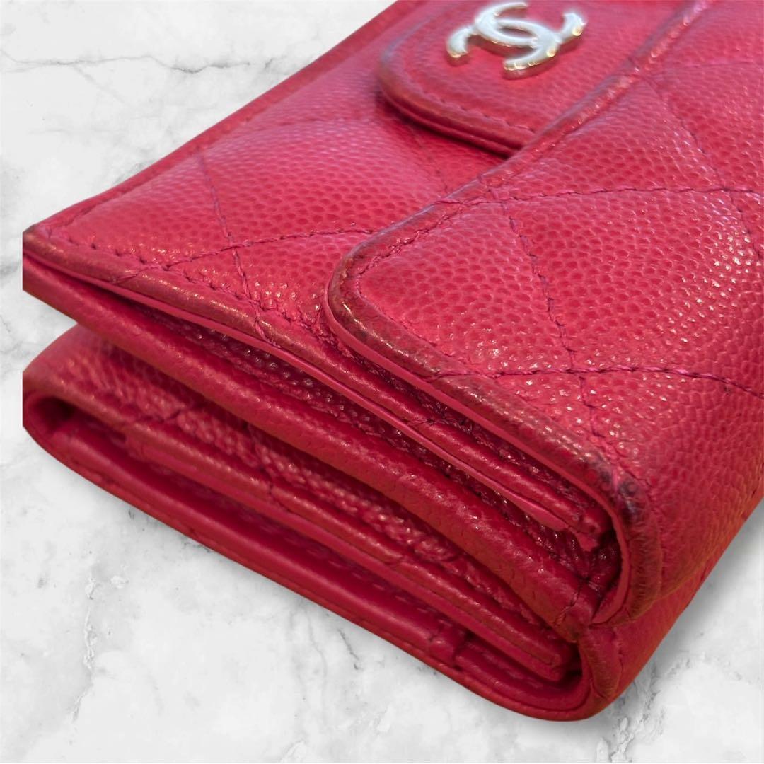 CHANEL マトラッセ三つ折り財布