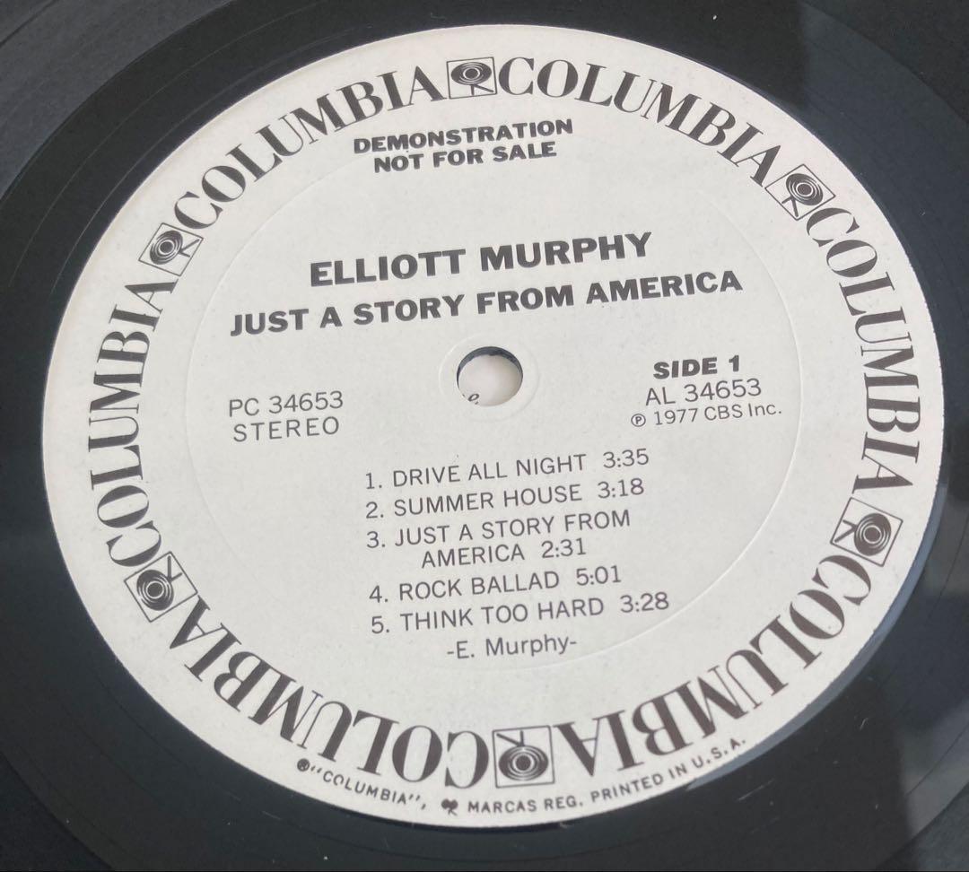 ■最高音質USオリジナル白ラベルプロモ盤■ELLIOTT MURPHY■エリオ