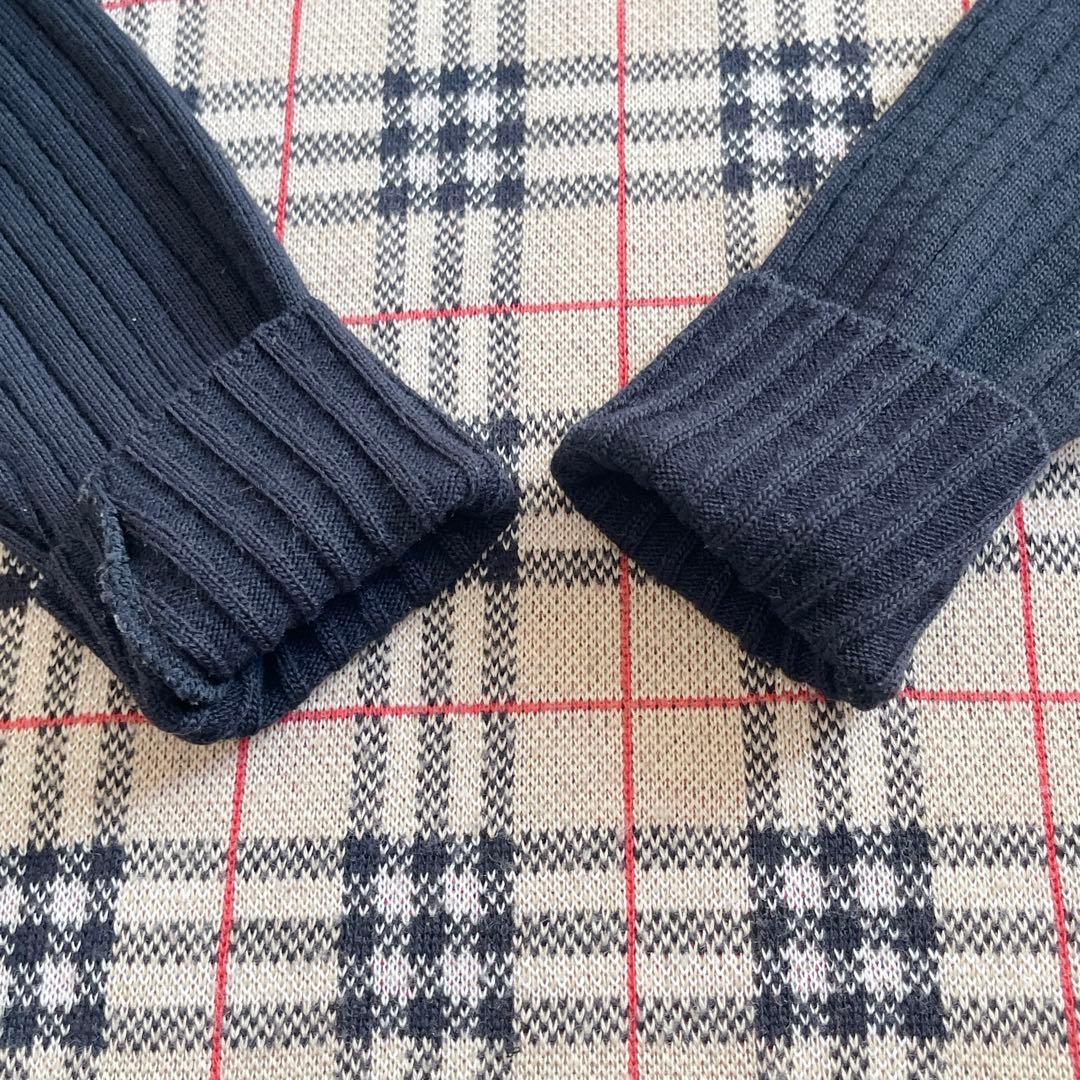 BURBERRY BLUE LABEL 切り替えニットスキッパーワンピース