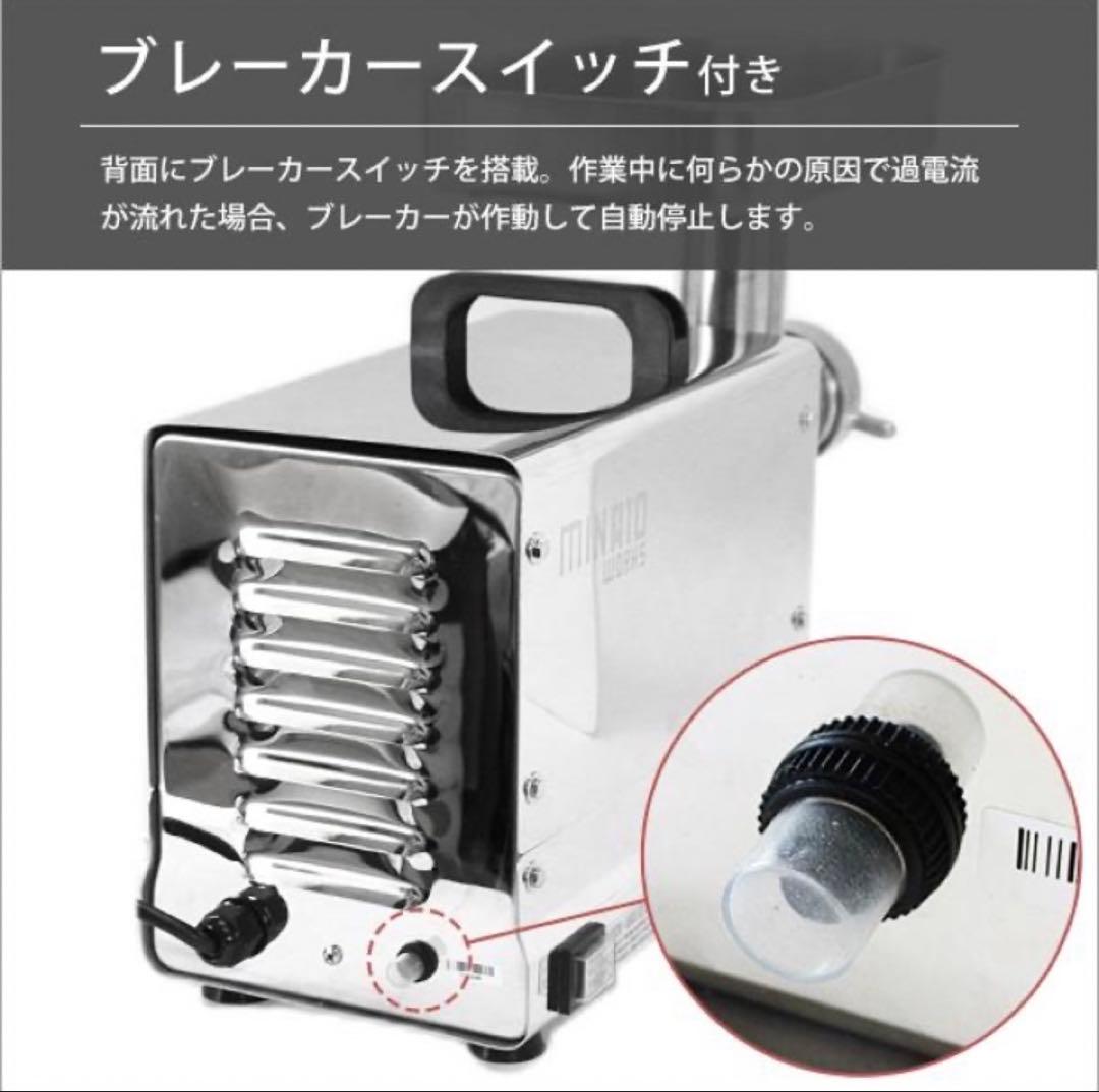 ミナト業務用ステンレス製電動ミンサーPMM-8F(100V/ 2種プレート)