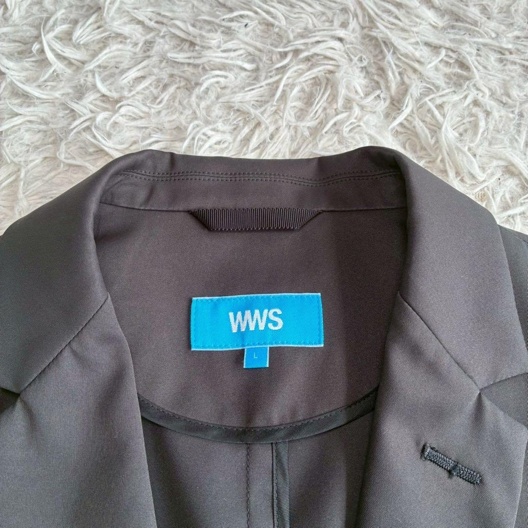 ◎極美品 WWS テーラードジャケット L チャコール 洗える メンズ