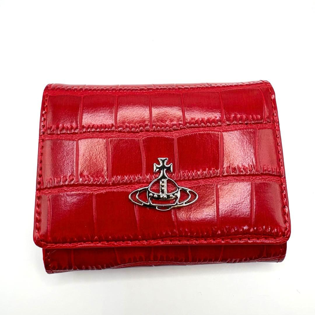 【新品未使用】Vivienne Westwood 財布 レッド 三つ折り財布