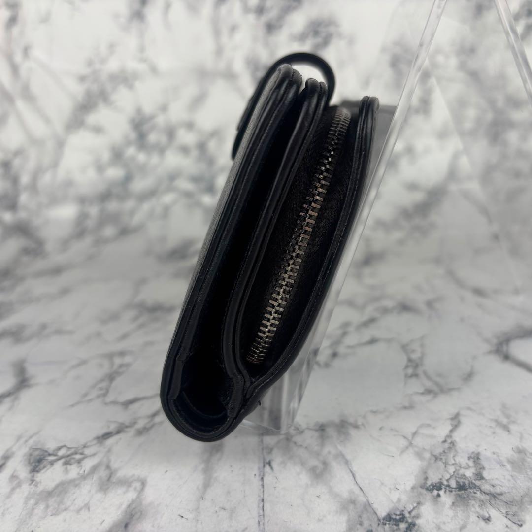 119 CHANEL キャビアスキン　セブルガ　二つ折り財布
