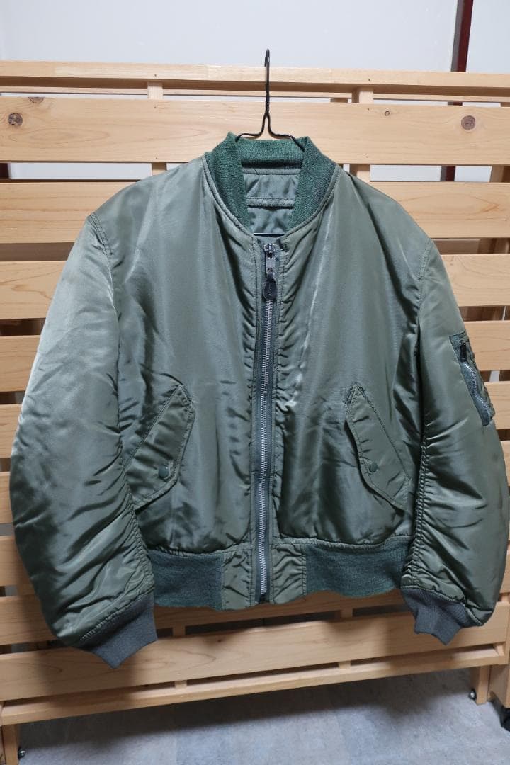 ALPHA アルファ USA製 80s MA-1 グランドクルー Mサイズ