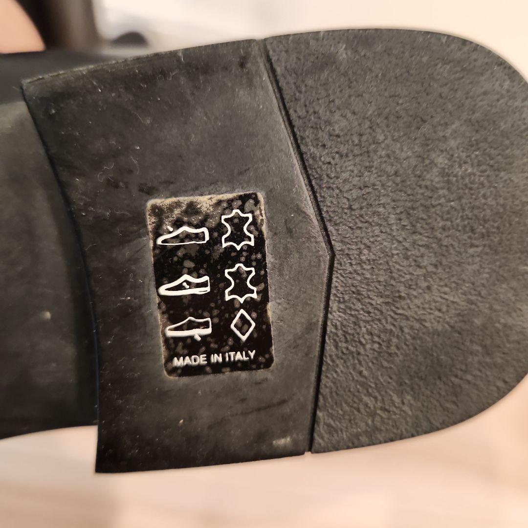 TOD'Sトッズ　ブラックブラウンロングブーツ バックル付き