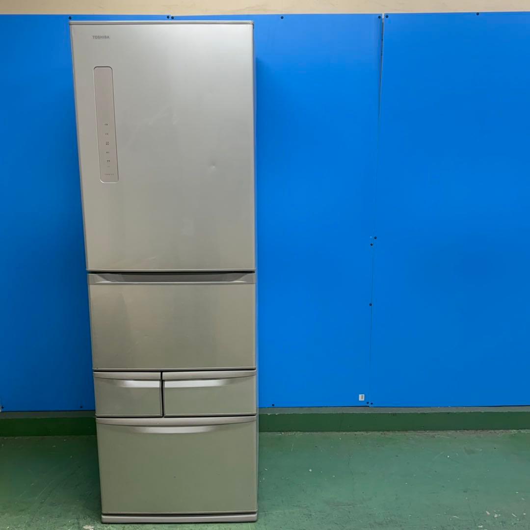 804 大型冷蔵庫 容量426L 東芝 5ドア 自動製氷機付き 家庭向け