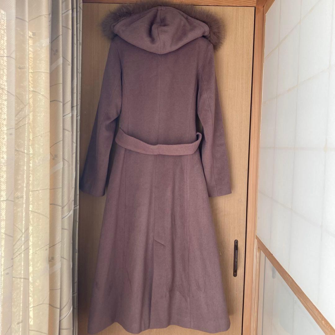 31 Sons de mode　美品　ファー付きフードコート　ブラウン