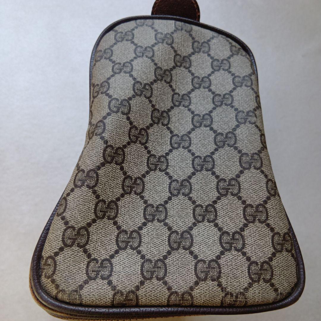 J*O様 GUCCIGGキャンバスシェリーライン レザーボストンバッグ