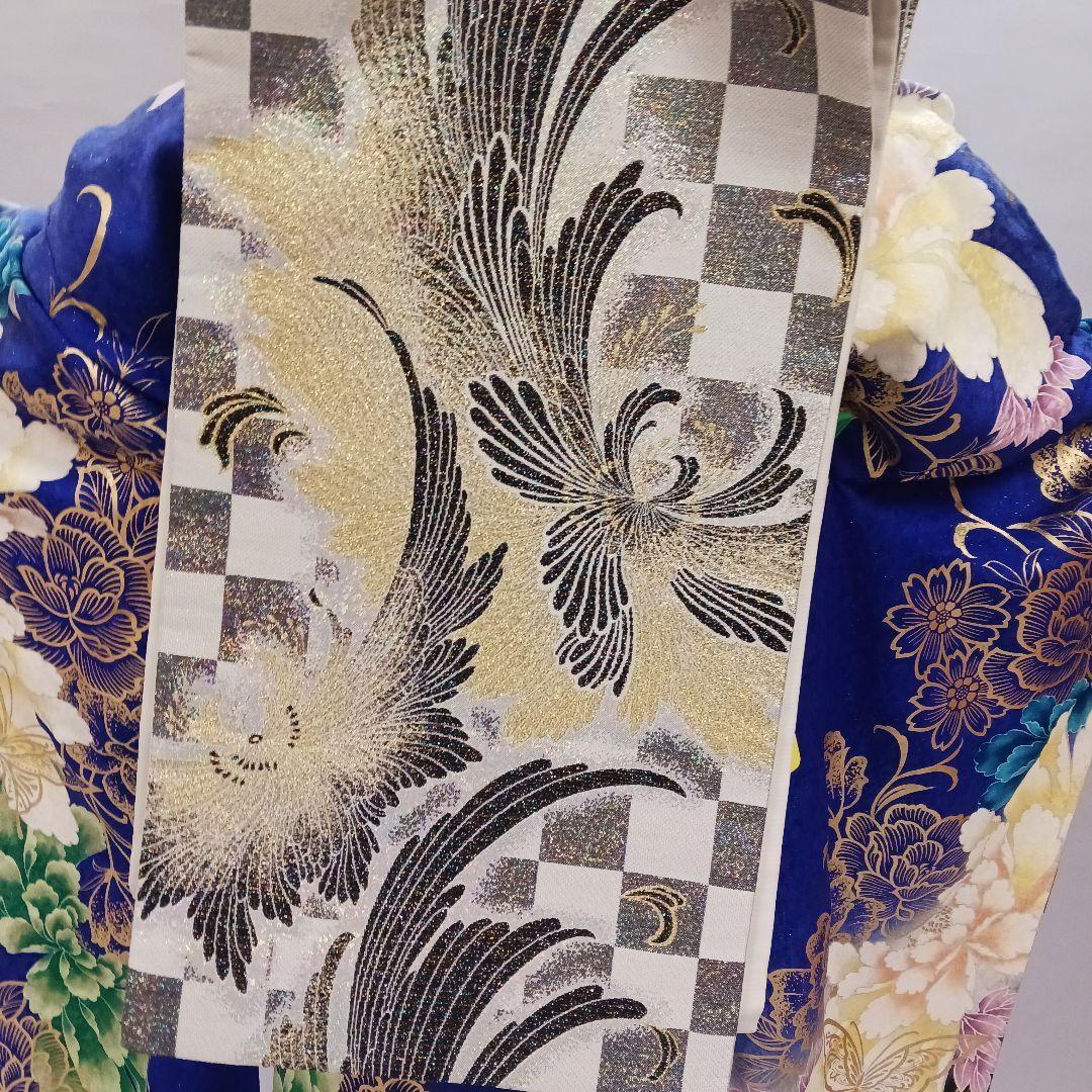 鮮やか青グラデーション　振袖フルセット