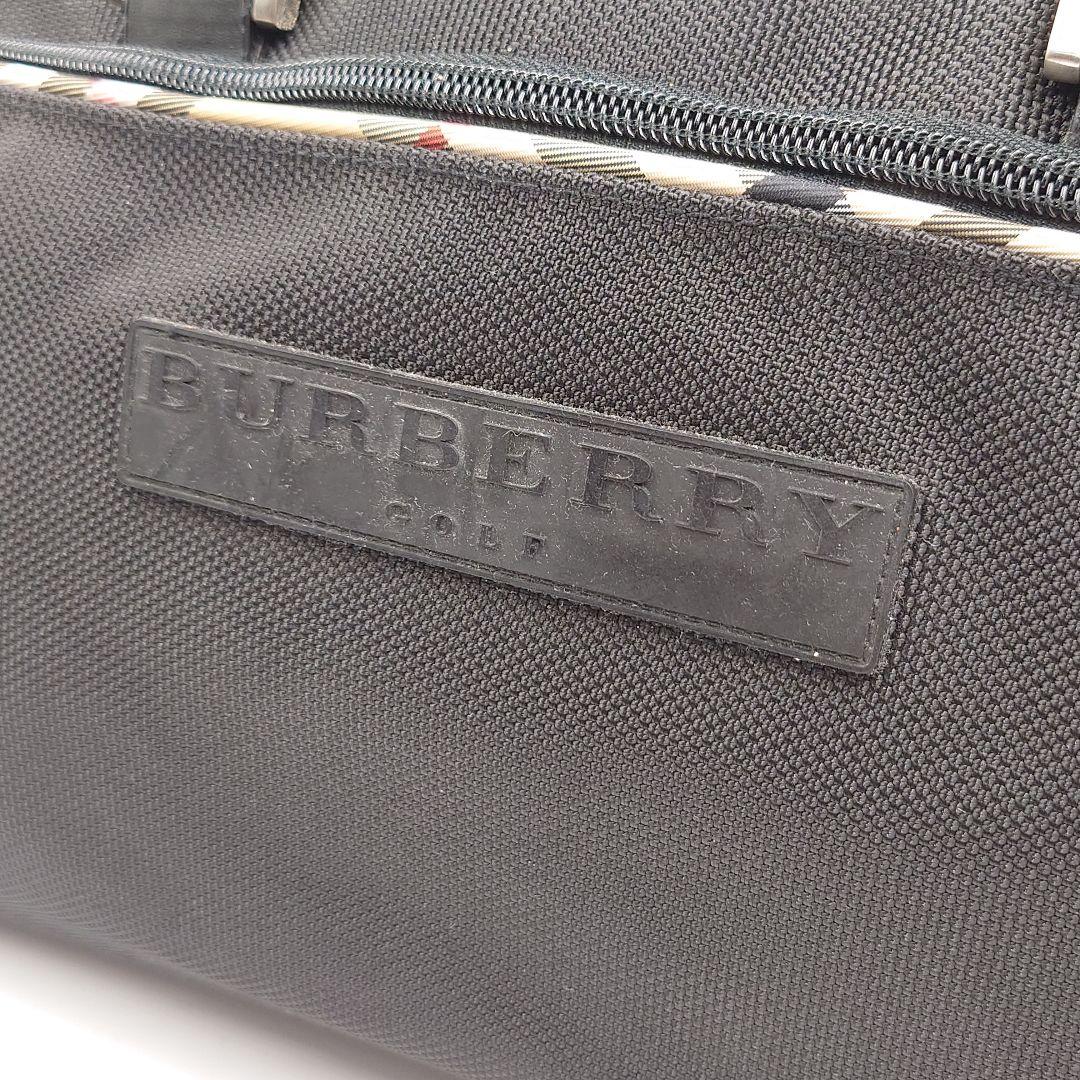 BURBERRY GOLF バーバリーゴルフ ボストンバッグ ノバチェック 黒