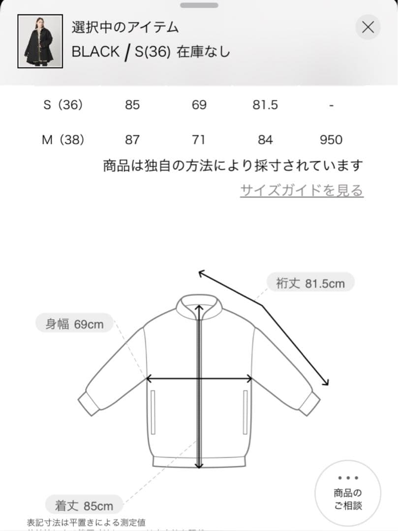 今季ユナイテッドアローズ別注 THE RERACS コート　BLACK 36
