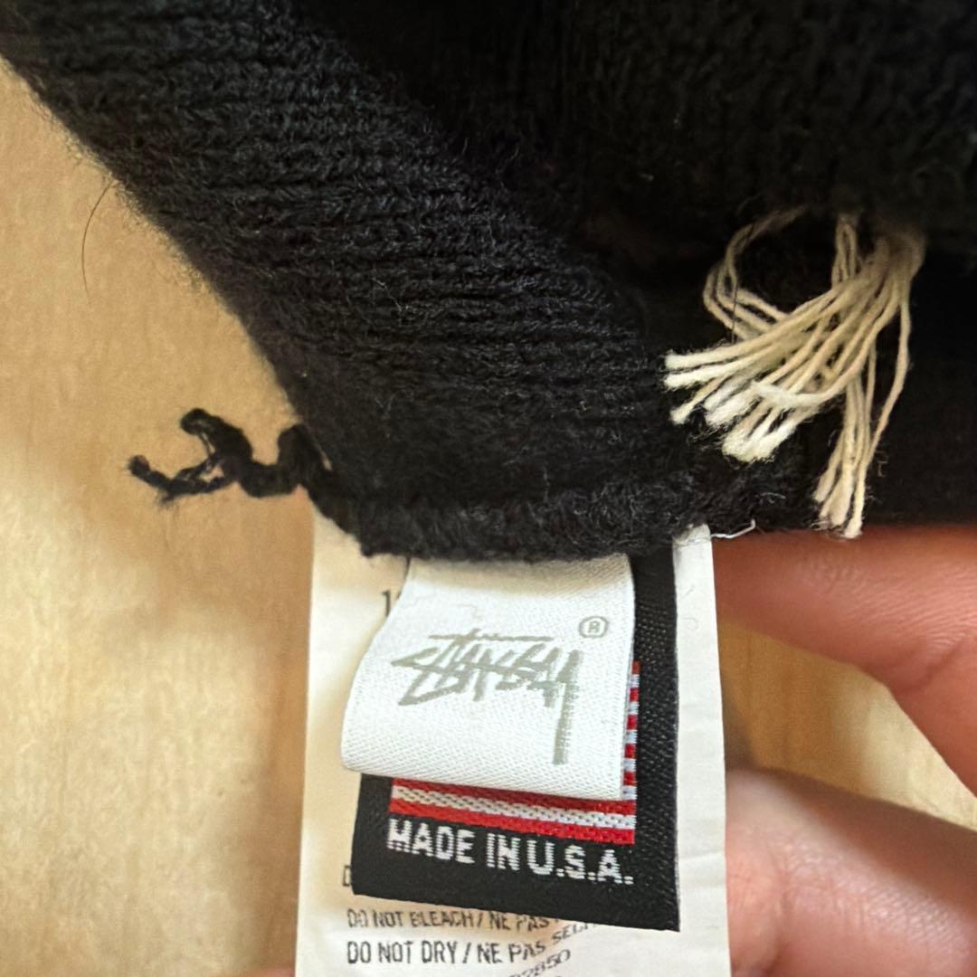 stussy ボンボンニット帽　USA製