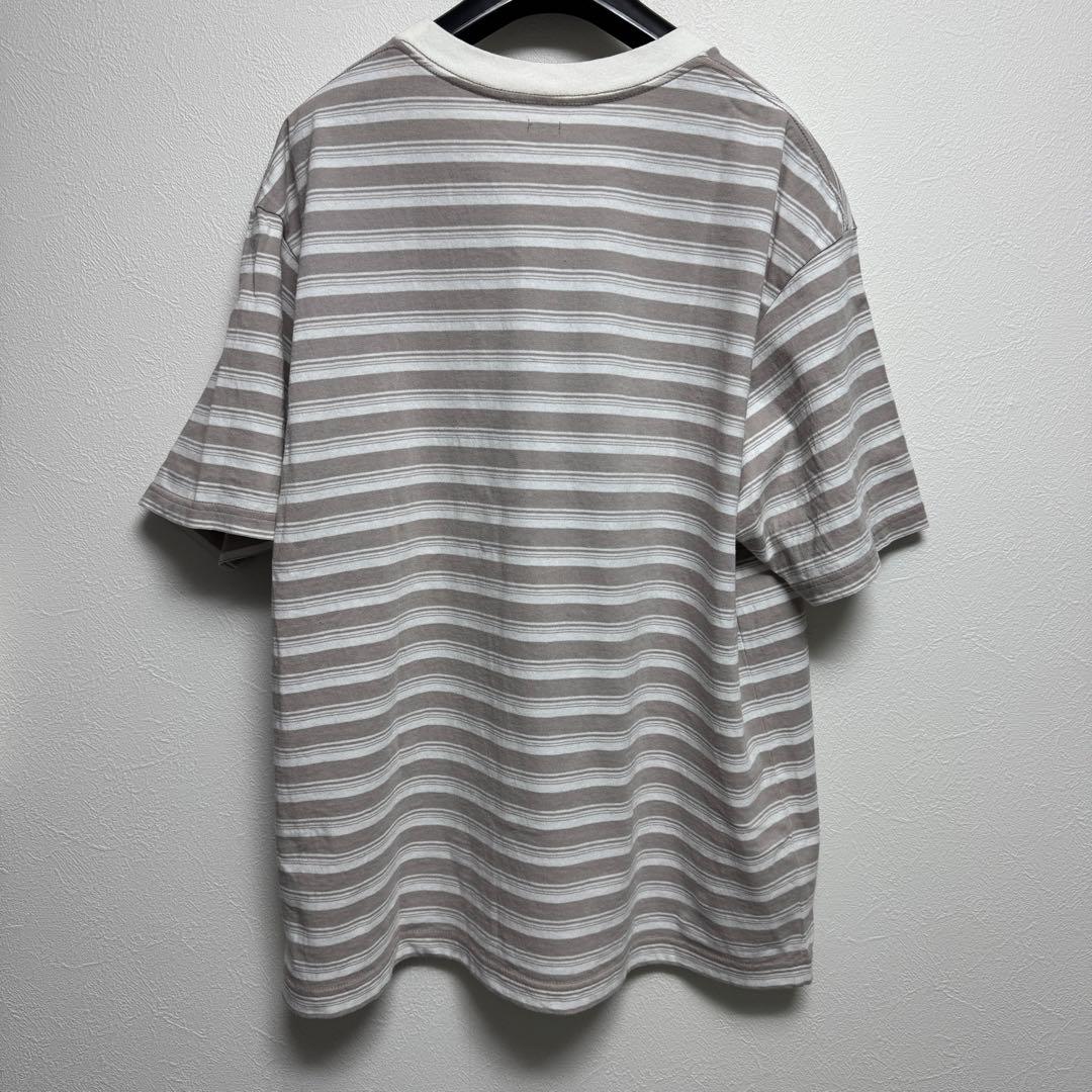SEQUEL Tシャツ SQ-25AW-CS-01 Mサイズ グレー ボーダー