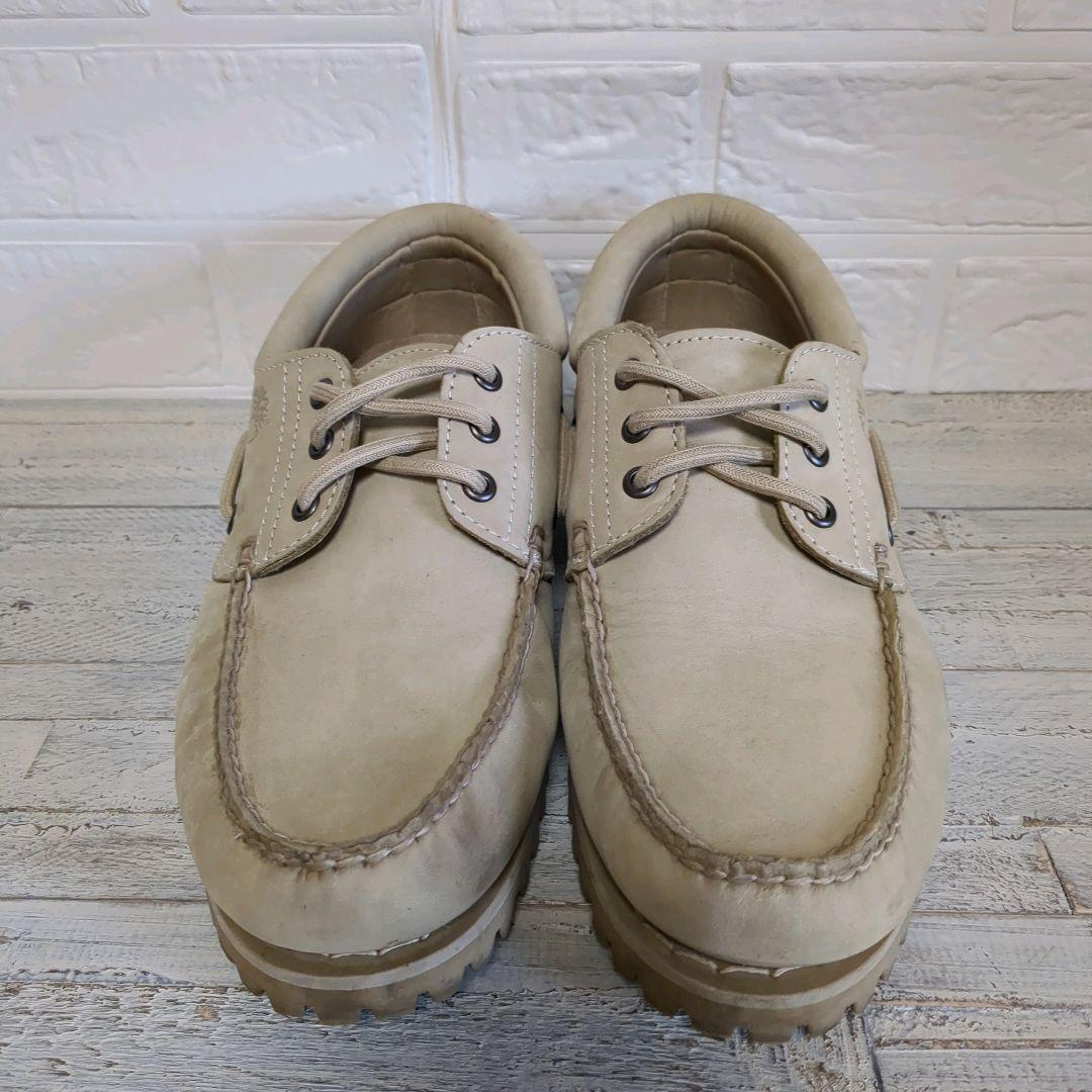 ★良品★ Timberland ベージュ デッキシューズ 27.5