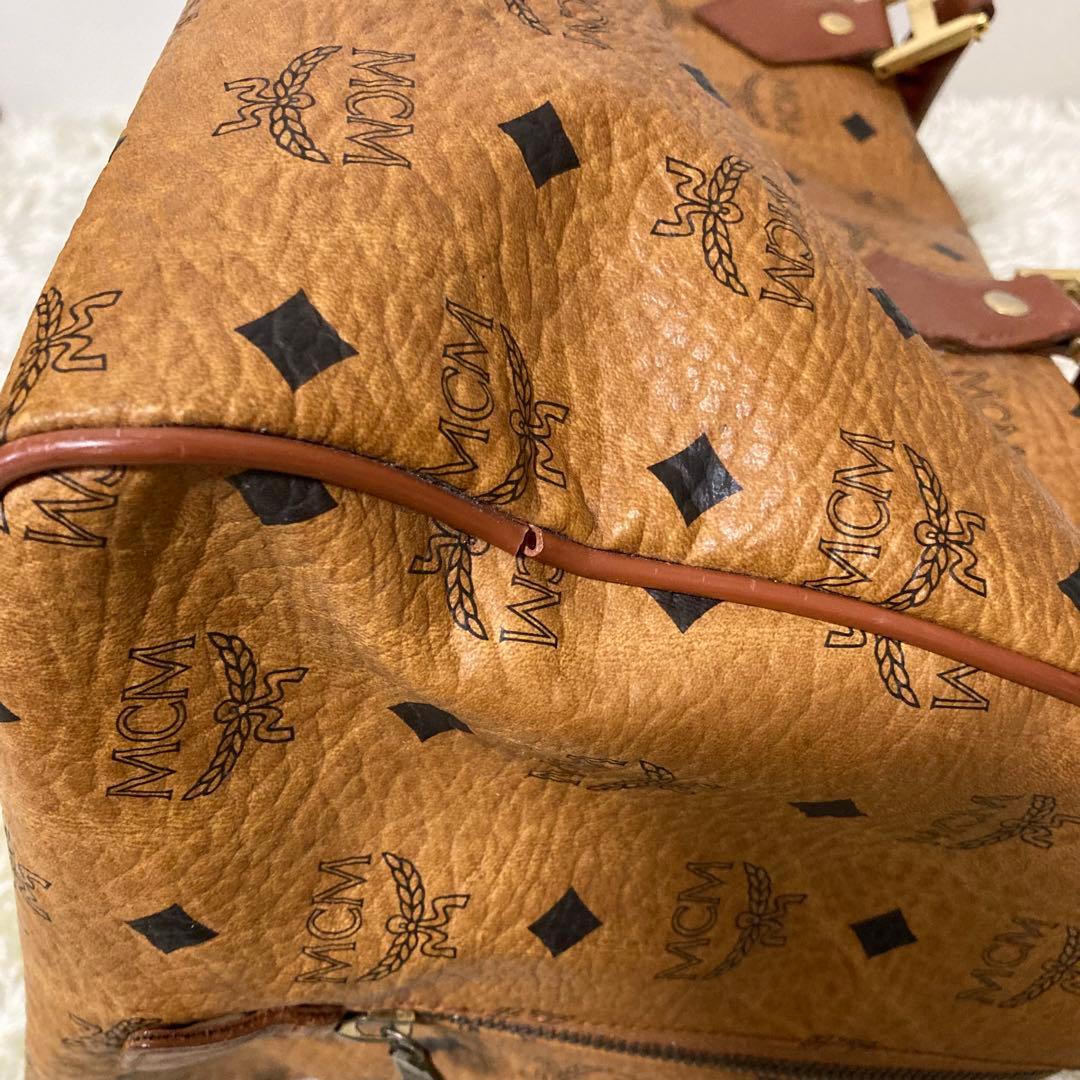 MCM ボストンバッグ キャメル色 ジャンク品