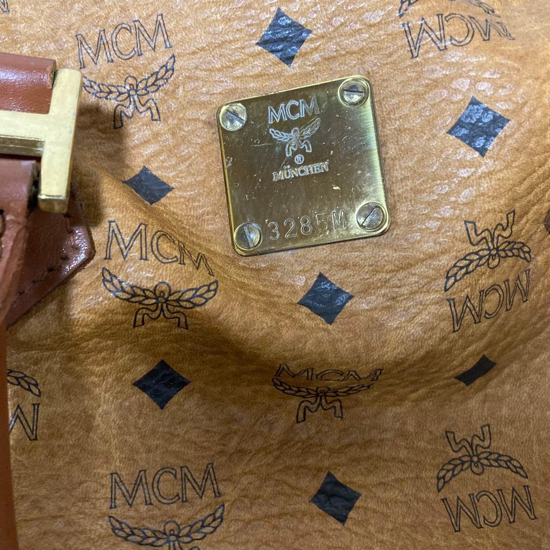 MCM ボストンバッグ キャメル色 ジャンク品