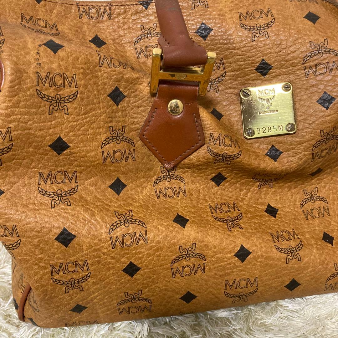 MCM ボストンバッグ キャメル色 ジャンク品