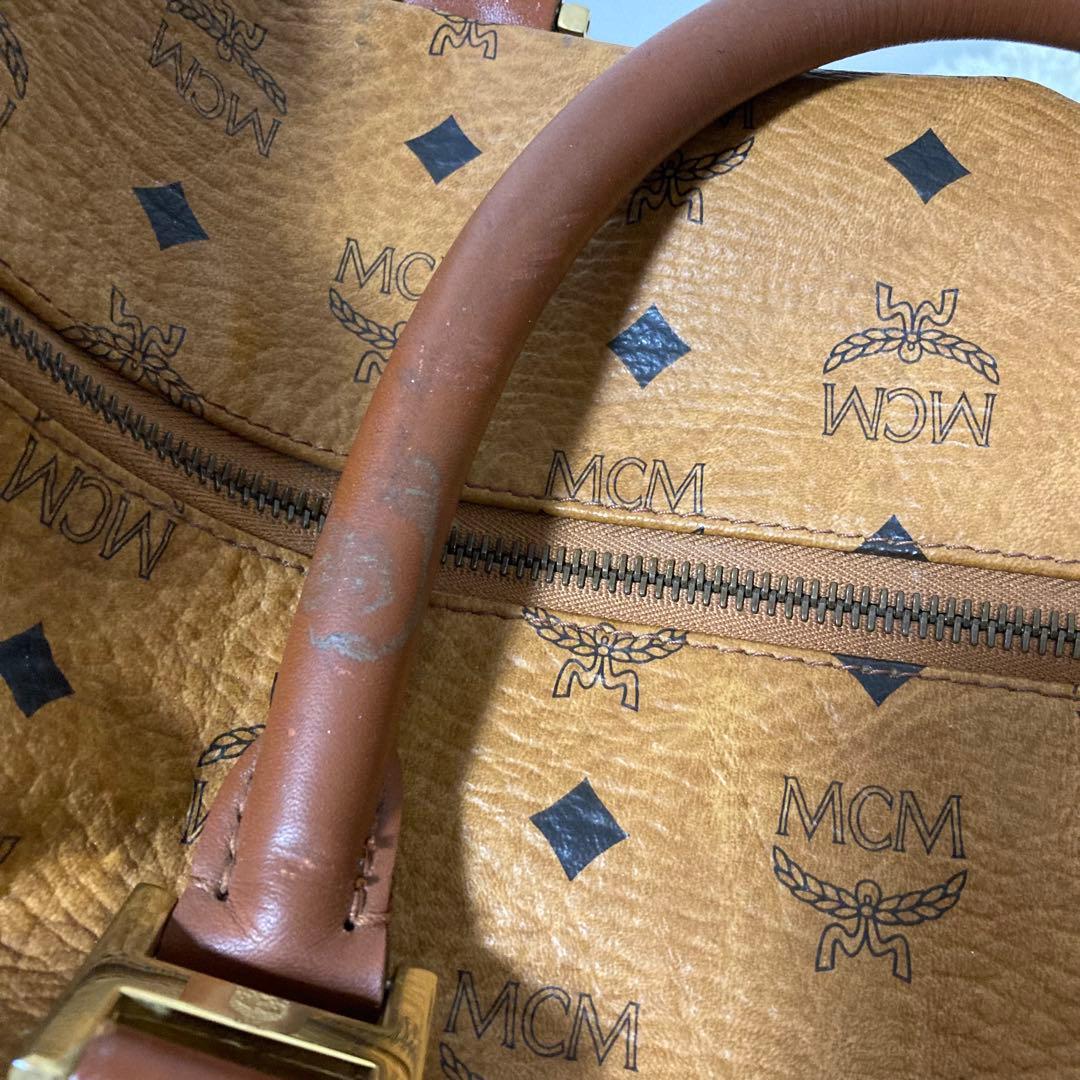 MCM ボストンバッグ キャメル色 ジャンク品