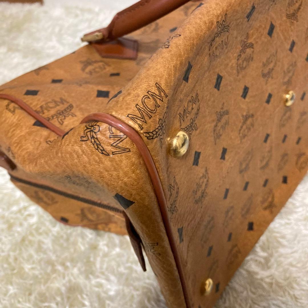 MCM ボストンバッグ キャメル色 ジャンク品