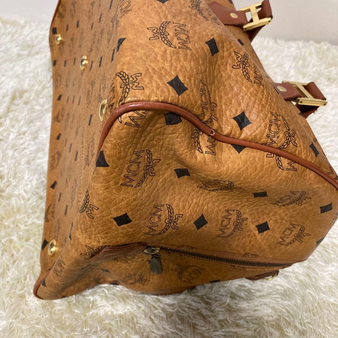 MCM ボストンバッグ キャメル色 ジャンク品
